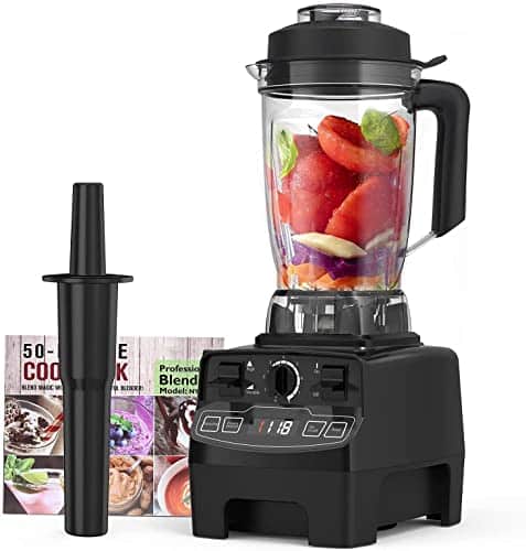 Batidora de Vaso Profesional 2000W Blender Batidora Smoothies Licuadora  Incluye 4 Programas Preestablecidos, 8 Velocidades Ajustables y 2 litros  Jarra Tritan, 30.000 U/min, Sin BPA : : Hogar y cocina