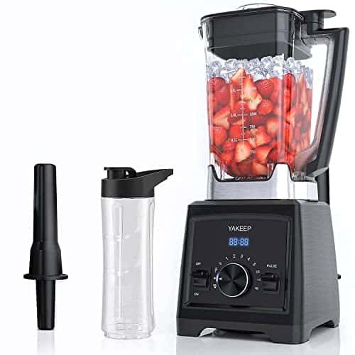 YAKEEP Batidora de Vaso, 2000W Licuadora Professional, 2L Tritan sin BPA con 8 Velocidades Adjustables, Idea Para de Leche, Pulso Incorporado, Hielo Picado, Desser Congelado
